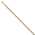 thumbnail image 1 of Solid 14k Yellow Gold 2.75mm Rope Chain Bracelet - with Secure Lobster Lock Clasp 8", 1 of 5