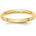 thumbnail image 1 of Solid 14k Yellow Gold 2.7mm Half Round Wedding Band Size 5 - Ring Size 5.0, 1 of 6