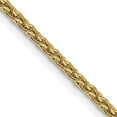 thumbnail image 1 of Solid 14k Yellow Gold 2mm Parisian Wheat with Lobster Lock Chain - 26", 1 of 8