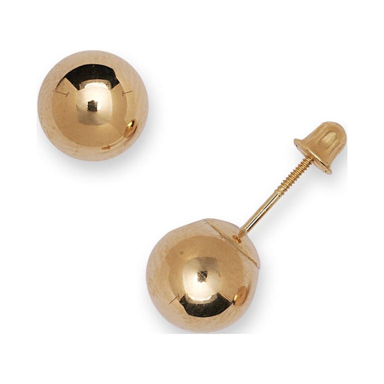 14k gold ball screw 2024 back earrings