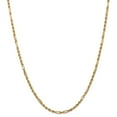 thumbnail image 1 of Solid 14k Yellow Gold 3mm Milano Rope Chain Necklace - with Secure Lobster Lock Clasp 20", 1 of 6