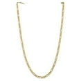 thumbnail image 1 of Solid 14k Yellow Gold 4.75mm Flat Figaro Chain Necklace - with Secure Lobster Lock Clasp 18", 1 of 6