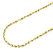 Solid 14k Yellow Gold 4mm Diamond Cut Rope Chain 20" 30" HEAVY