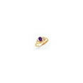 thumbnail image 1 of Solid 14k Yellow Gold 6x4mm Oval Tanvorite VS Diamond Engagement Ring Size 5 (.014 cttw.), 1 of 2