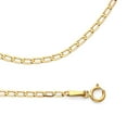 thumbnail image 1 of Solid 14k Yellow Gold Chain Curb Necklace Cable Open Link Polished Style Genuine, 2 mm - 16 inch, 1 of 1