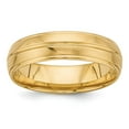 thumbnail image 1 of Solid 14k Yellow Gold Comfort Fit Unique Wedding Band Ring Size 11, 1 of 4