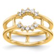 thumbnail image 1 of Solid 14k Yellow Gold Diamond Guard Size 8 (.225 cttw.), 1 of 3