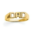 thumbnail image 1 of Solid 14k Yellow Gold Diamond Men's Ring Band Size 8.5, 1 of 2