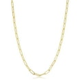 thumbnail image 1 of KoolJewelry Solid 14k Yellow Gold Filled 3.1 mm Paperclip Chain Necklace (18 inches or 45.7 centimeters long), 1 of 7