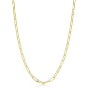 KoolJewelry Solid 14k Yellow Gold Filled 3.1 mm Paperclip Chain Necklace 18 inches or 45.7 centimeters long