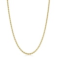 thumbnail image 1 of KoolJewelry Solid 14k Yellow Gold Filled Rope Chain Necklace (2.1 mm, 30 inch), 1 of 10