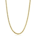 thumbnail image 1 of KoolJewelry Solid 14k Yellow Gold Filled Rope Chain Necklace (3.2 mm, 36 inch), 1 of 9