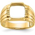 thumbnail image 1 of Solid 14k Yellow Gold Men's ring mounting no stones included - 4.1gm, 1 of 5