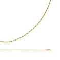 thumbnail image 1 of Solid 14k Yellow Gold Necklace Rope Chain Diamond Cut Twisted Polished Finish Thin 1 mm 18 inch, 1 of 1