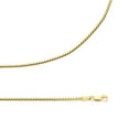 thumbnail image 1 of Solid 14k Yellow Gold Necklace Wheat Chain Round Franco Diamond Cut Links Thin Fancy 1.6 mm 22 inch, 1 of 1