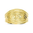 thumbnail image 1 of Solid 14k Yellow Gold Polished Scroll Ring (13mm) - Size 8.5, 1 of 2