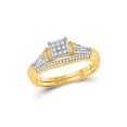 thumbnail image 1 of Solid 14k Yellow Gold Round Diamond Bridal Wedding Engagement Ring Band Set 1/5 Ct. - Size 5.5, 1 of 2