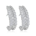 thumbnail image 1 of Solid 18 Kt White Gold 7.85 TCW SI Clarity HI Color Round Diamond Handmade Stud Earrings, 1 of 3