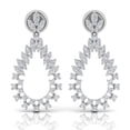 thumbnail image 1 of Solid 18Kt White Gold 1.4 TCW SI Clarity HI Color Diamond Fine Drop Earrings, 1 of 5