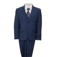thumbnail image 1 of Solid 2 Button Vested Notch Lapel Boys Suits  Blue - 10, 1 of 1