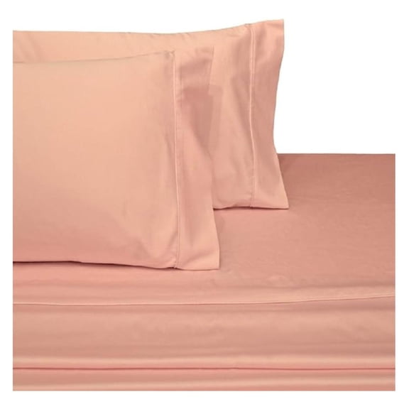Solid 300-Thread-Count, 100-Percent Cotton King-California King Size Attached Waterbed Sheets Set,