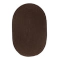 thumbnail image 1 of Solid 4' Round Rug Brown, 1 of 1