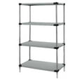 thumbnail image 1 of Solid 4 Shelf Starter Units, Stainless Steel - 21 x 48 x 54 in., 1 of 1
