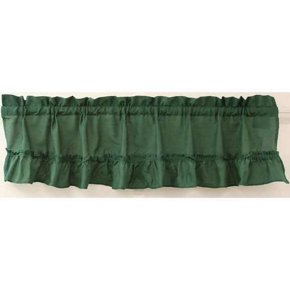 Solid 54Wx13L Ruffled Valance Harvest