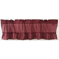 thumbnail image 1 of Solid 54Wx13L Ruffled Valance Merlot, 1 of 1