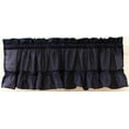 thumbnail image 1 of Solid 54Wx13L Ruffled Valance Navy, 1 of 1