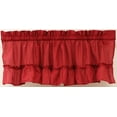 thumbnail image 1 of Solid 54Wx13L Ruffled Valance Red, 1 of 2