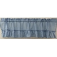 thumbnail image 1 of Solid 54Wx13L Ruffled Valance Slate Blue, 1 of 1