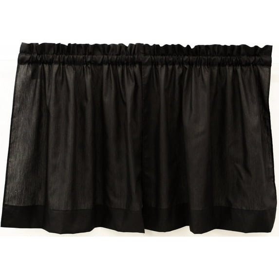 Solid 56Wx36L Tier Pair Black