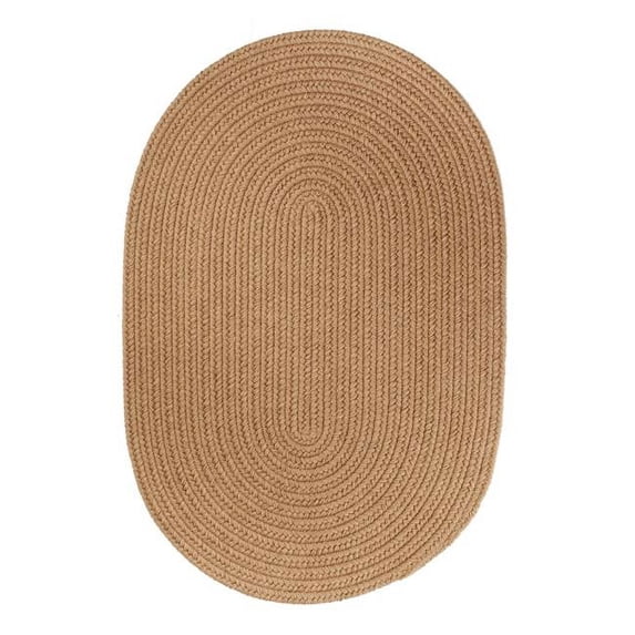 Solid 5x8 Wool Rug Taupe