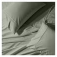 thumbnail image 1 of Solid 650-Thread-Count, Cotton-Blend, 22-Inch Super Deep Pocket California King Bed Sheets Set, Sage, 1 of 3