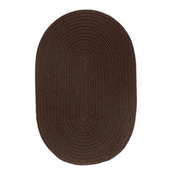 Solid 7x9 Rug Brown