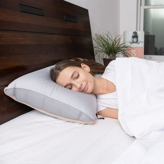 Solid 8 Graphene Extra Firm Down Alternative Pillow with Allergen Barrier, King