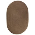 thumbnail image 1 of Solid 8' Round Rug Brown Velvet, 1 of 1