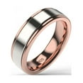 thumbnail image 1 of Solid 925 Silver Minimalist Meditation Spinner Rotation Ring Anxiety Ring 2 Tone, 1 of 5