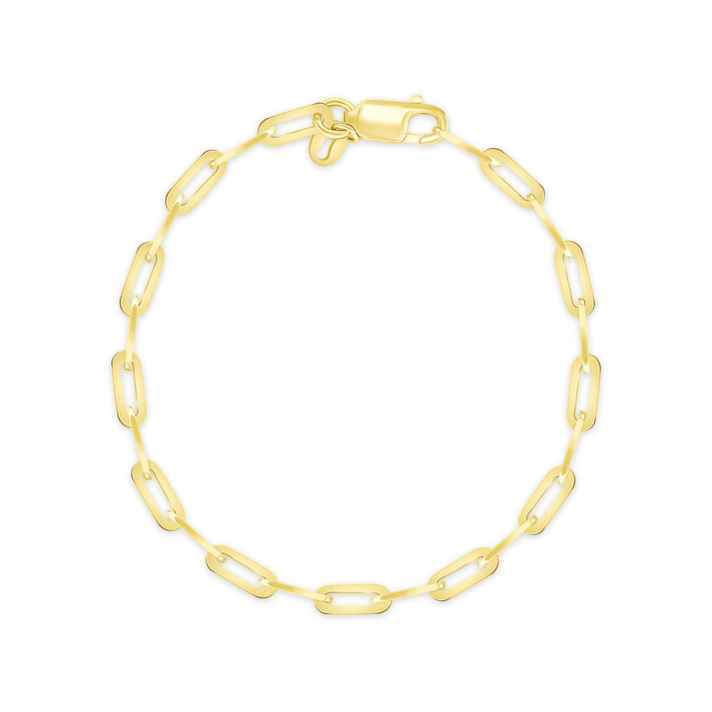 16 Ft Gold Paperclip Chain For Jewelry Making - 2.5mm Wide, With Clasps, Jump Rings & Measuring Tape