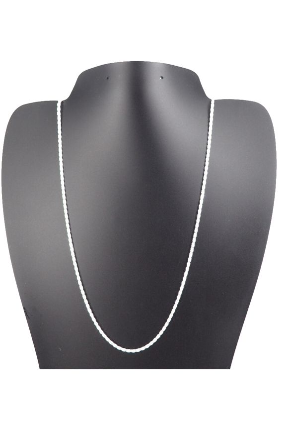 Solid 925 Sterling Silver 20" Diamond Cut Rope Chain Necklace 2MM, Made in Italy, for Women & Men