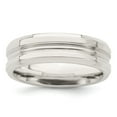 thumbnail image 1 of Solid 925 Sterling Silver 6mm Unique Wedding Band Ring Size 8.5, 1 of 5