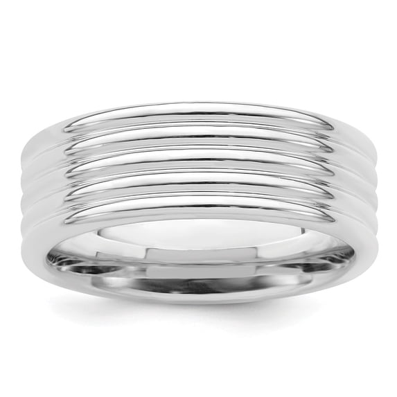 Solid 925 Sterling Silver 7mm Unique Men's Plain Classic Wedding Band Ring Size 12.5