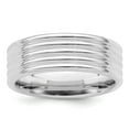 thumbnail image 1 of Solid 925 Sterling Silver 7mm Unique Plain Classic Wedding Band Ring Size 8.5, 1 of 5