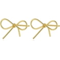 thumbnail image 1 of Solid 925 Sterling Silver Bow Stud Earrings for Women Teens Ribbon Stud Earrings Bowknot, 1 of 12