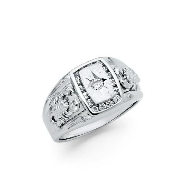 Solid 925 Sterling Silver CZ Cubic Zirconia Mens Scorpion Fashion Anniversary Ring Size 12.5