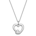 thumbnail image 1 of Solid 925 Sterling Silver CZ Cubic Zirconia Vintage Antiqued Mother Of The Groom 18in. Pendant Necklace Charm Chain 18", 1 of 5