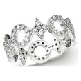 thumbnail image 1 of Solid 925 Sterling Silver CZ Cubic Zirconia Wedding Engagement Ring Size 8, 1 of 4