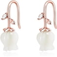 thumbnail image 1 of Solid 925 Sterling Silver Flower Crawler Cuff Earrings Wraps for Women Teens Flower Wrap Earrings Climber, 1 of 14