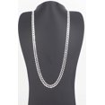 thumbnail image 1 of Solid 925 Sterling Silver Italian 6.2mm Flat 22” Curb Chain Necklace for Men Women CURB160-22, 1 of 5